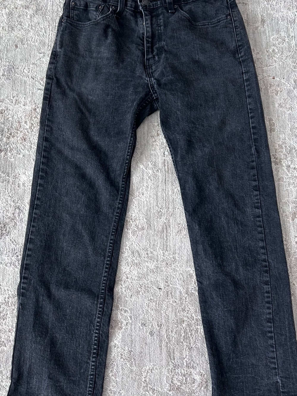 Men's Levi's Original 505 Jeans Sz 32 x 32 Black Stretch Comfort Western Cowboy